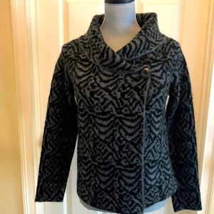 Susan Bristol gray and black sweater size S